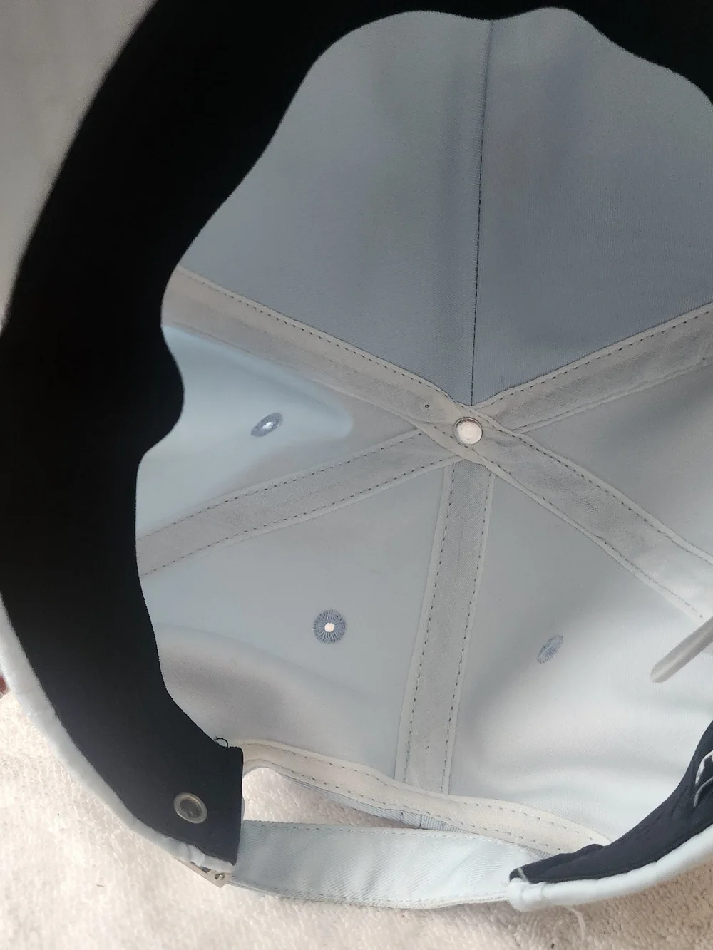 Karl Lagerfeld Adult Pale Blue Baseball Cap With Embroidered Characters
